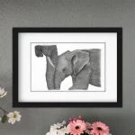Discover high quality prints of original hand drawn animal portrait art by pencil artist, Fiona Green. High quality and unique.