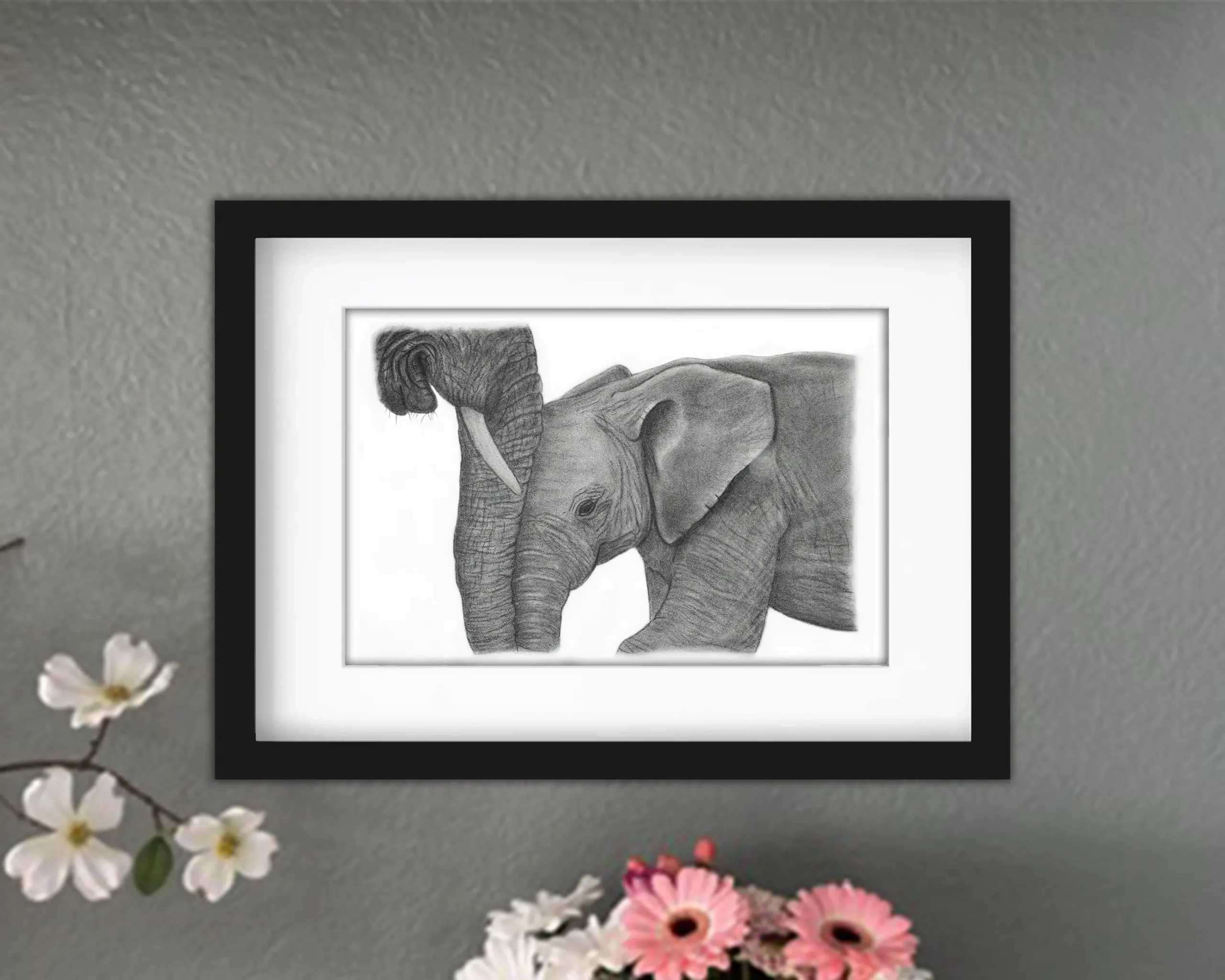 Discover high quality prints of original hand drawn animal portrait art by pencil artist, Fiona Green. High quality and unique.