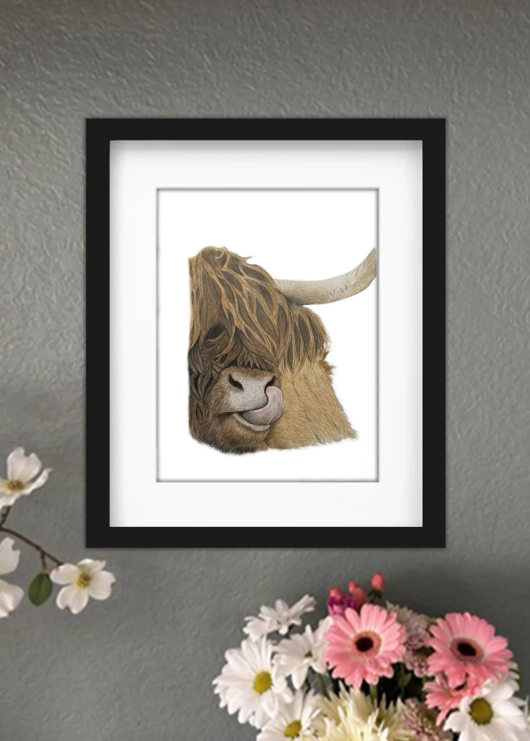 Discover high quality prints of original hand drawn animal portrait art by pencil artist, Fiona Green. High quality and unique.