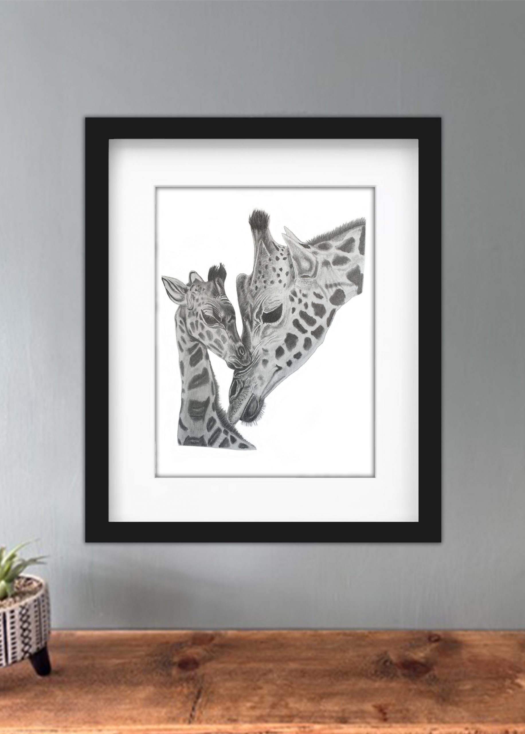 Discover high quality prints of original hand drawn animal portrait art by pencil artist, Fiona Green. High quality and unique.
