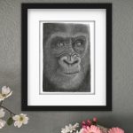 Discover high quality prints of original hand drawn animal portrait art by pencil artist, Fiona Green. High quality and unique.