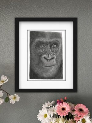 Discover high quality prints of original hand drawn animal portrait art by pencil artist, Fiona Green. High quality and unique.