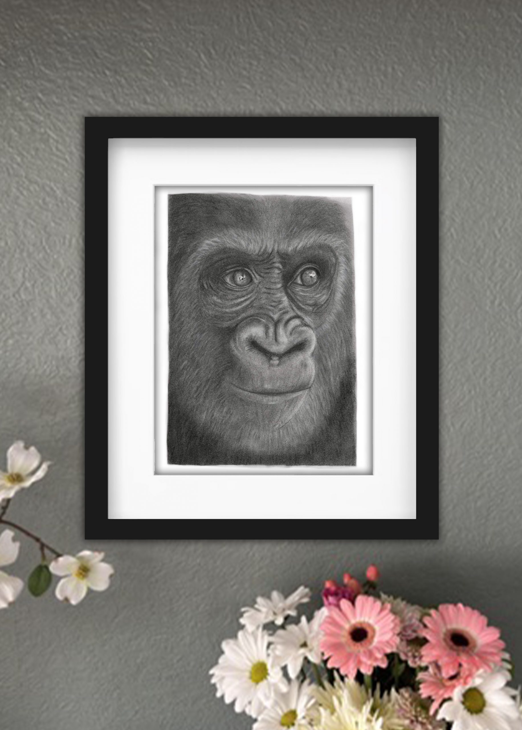 Discover high quality prints of original hand drawn animal portrait art by pencil artist, Fiona Green. High quality and unique.