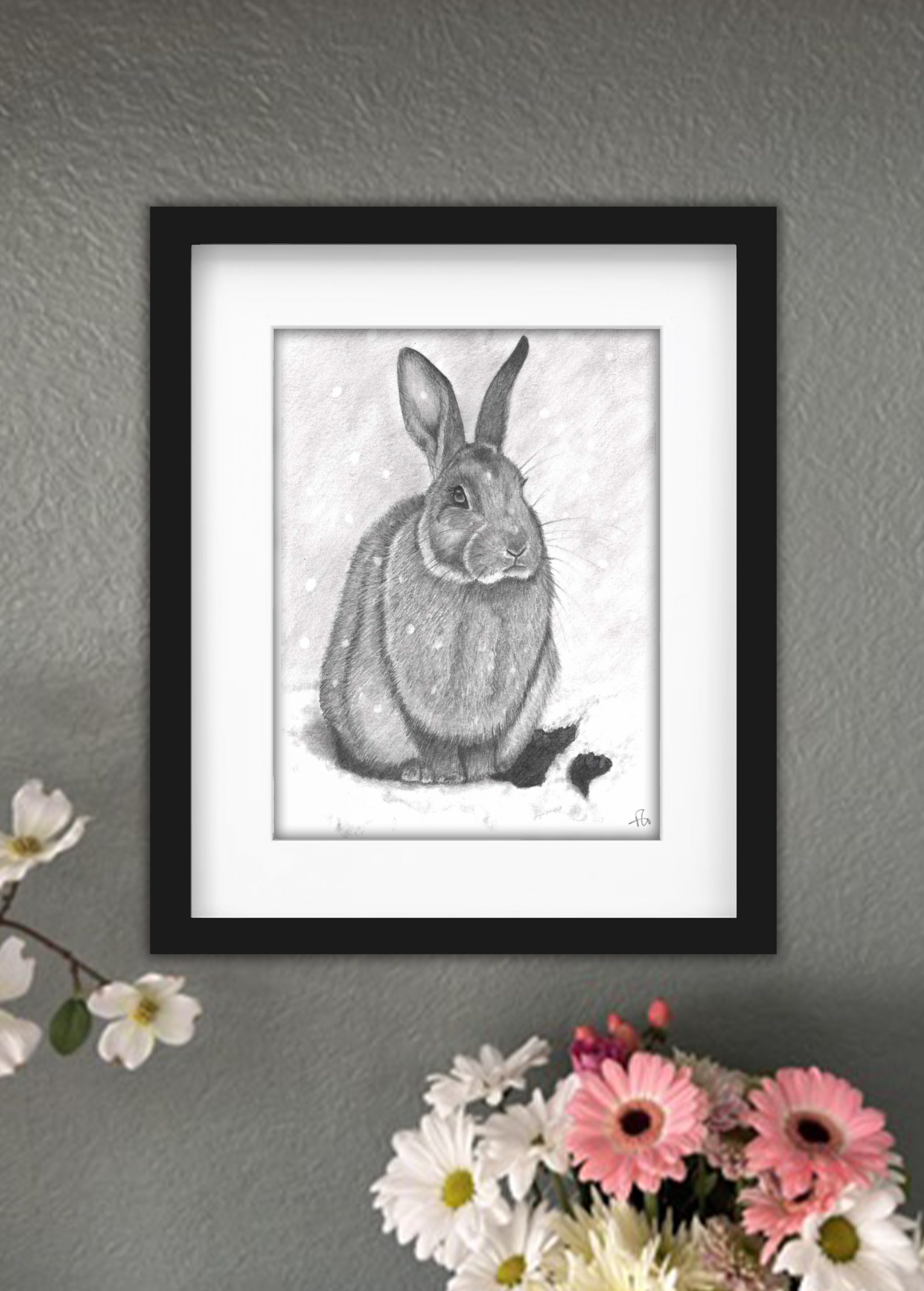 Discover high quality prints of original hand drawn animal portrait art by pencil artist, Fiona Green. High quality and unique.