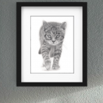 Discover high quality prints of original hand drawn animal portrait art by pencil artist, Fiona Green. High quality and unique.